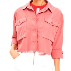 Topshop Raw Hem Shirt